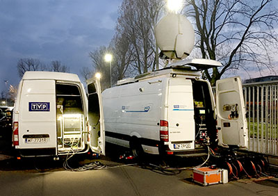 TVP DSNG satellite OB van deployment