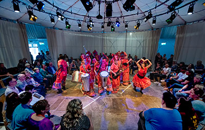 The Den pop-up theatre