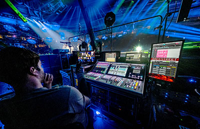 Austin Schroeder at his L550 console