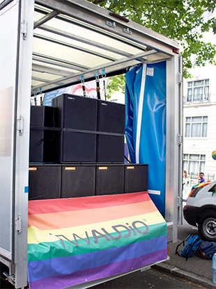 Flipside parades TW AUDiO at Pride in London 