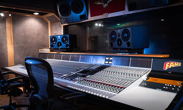 Fame Studios' Studio B control room