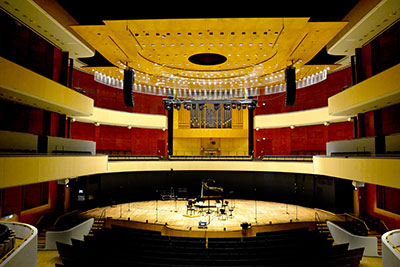 The recording set-up in Lahti’s Sibelius Hall