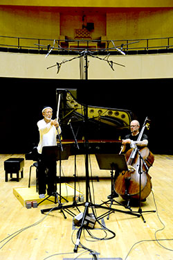 The recording set-up in Lahti’s Sibelius Hall