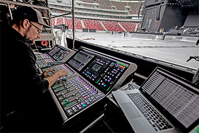 Rafal Smolen at FOH SSL L300 