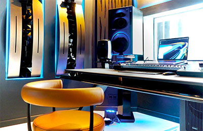 home studio on the Hardwell's new Curacao studio