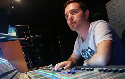 Live sound mixer Pierre Laurens