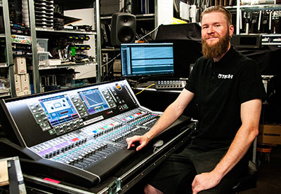 QTech head of sound, Jesper Sirenius