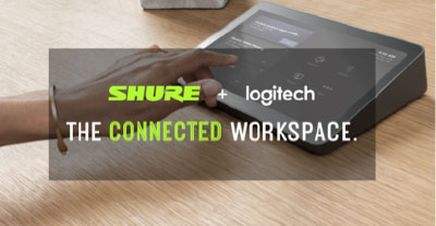Shure and Logitech strike meeting room collaboration