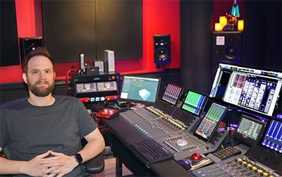 Mix engineer Rob Burrell