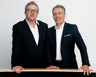 Paul Keating, DeltaLive MD and Director of Corporate & Private Relationships for L-Acoustics Creations and Christian Heil, founder and President of L-Acoustics