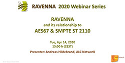 ALC NetworX announces Ravenna webinar season