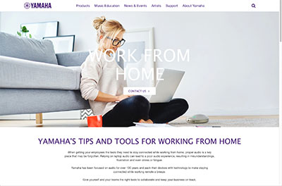amaha UC Work From Home website