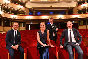 Luigi D’Amico, Beatrice Venezi, Stefano Zaccaria and Leonardo Salcerini