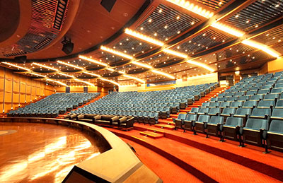 The live auditorium at the Bangkok HQ of the TMB