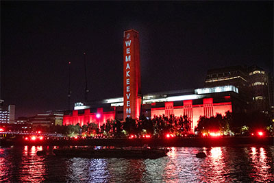 Red light for Tate Modern