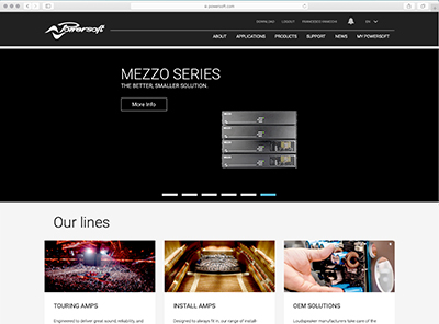 Powersoft unveils new website and MyPowersoft