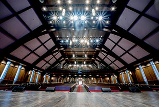 Stage view into the Artusa Hall