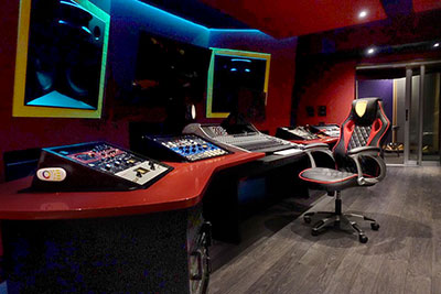 The studios' B Room with SSL XL-Desk