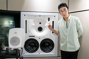 Knuckles (Jianyu) Zhang with Genelec 1234A and 8330A Smart Active Monitor
