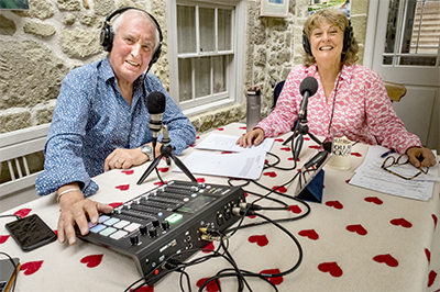 Johnnie and Tiggy Walker with the RødeCaster Pro