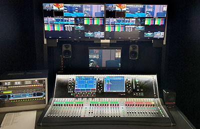 New Sound Control Room with 36-fader Allen & Heath dLive mixer