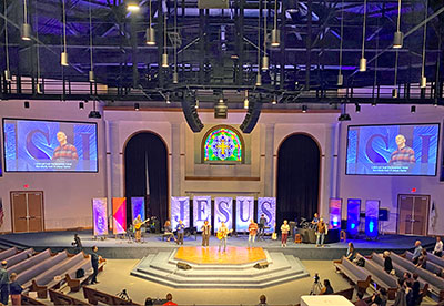 DAS Audio Vantec, Event and Aero systems at the First Baptist Church