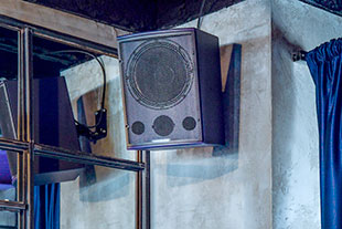 One of four F101 loudspeakers installed at Fantazia