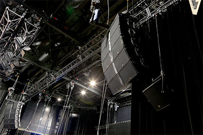 Le Plan’s main system of L-Acoustics K2 and X12