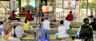 Wat Na Pa Pong monastery streams with NewTek