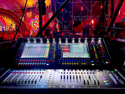 Gigant Sound’s SD12 at the monitor position for the main stage in Warsaw