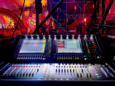 Gigant Sound’s SD12 at the monitor position for the main stage in Warsaw