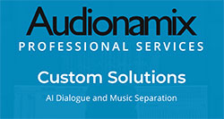 Audionamix announces New Professional Services 