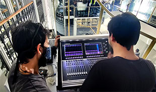 DiGiCo S21 console at Saga-Cuisines of India