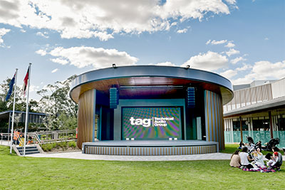 The Canopy bandstand stage