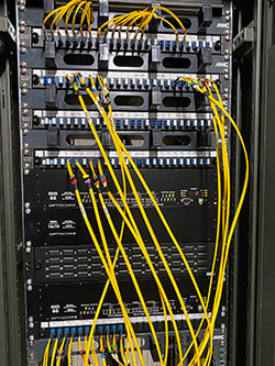 Router rack in the Seminar Room 