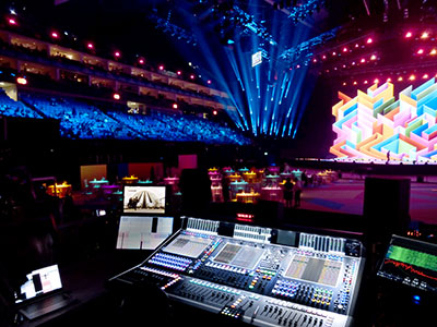 FOH mixing at the 2021 Brit Awards