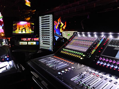 FOH mixing at the 2021 Brit Awards