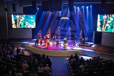 Orchard Hill Church’s 1,200-seat auditorium now benefits from L-Acoustics L-ISA Immersive Hyperreal Sound (Pic: Ed Massery)