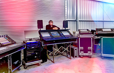 PMLS' Nick Morse with new DiGiCo Quantum desk