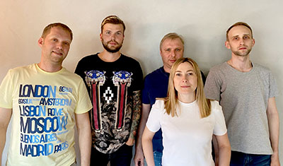 ShowCraft Team Members Slava Meshalkin, Anton Krasovsky, Anton Luksha, Tatiana Razina and Mikhail Burko