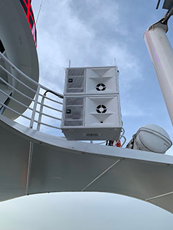 KV2 loudspeaker systems onboard the Alezzi Yacht 