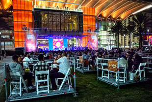 OPAV flew six L-Acoustics K2 per side as the festival’s main arrays, while Kara arrays