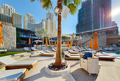 The new Bla Bla beach club leisure complex in Dubai