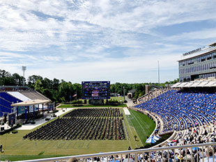 Duke University Commencement at the Wallace Wade Stadium