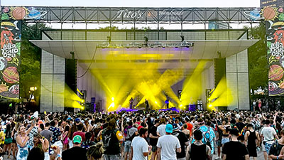 Martin Audio systems at work on Lollapalooza's Tito's Stage