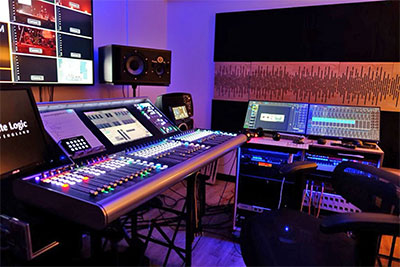 The new broadcast room at Crossroads, with SSL L200 console