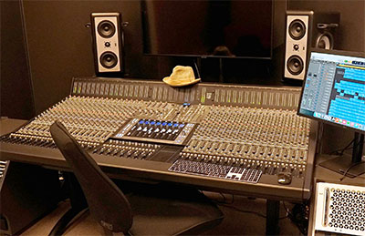 Origin console and UF8 controller at Yellow Brick Studios