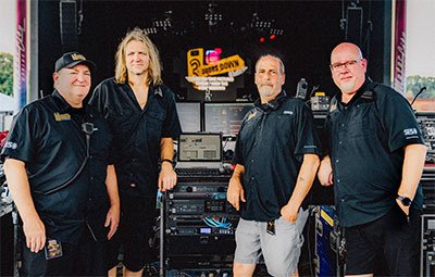 Warren Cracknell - Production Manager and Monitor Engineer, Michael (ACE ) Baker - FOH for Seether, Michael Mordente, Curtis Flatt - FOH 3 Doors Down