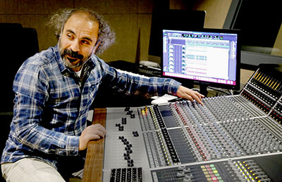 Head of Music Technology, Assoc. Prof. Dr. Abdurrahman Tarikçi sits at the ASP8024-HE console at Ankara Music University