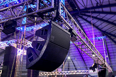 d&b audiotechnik A-Series loudspeakers installed at the Faith Dome (Pic: Brad Taberer)